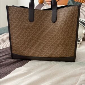 Michael Kors Brown and Black Briefcase